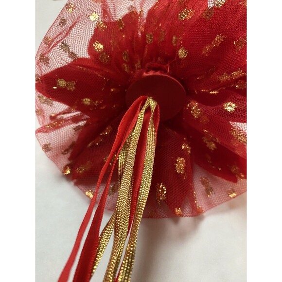 Carnival Of Venice Style Christmas Tree Ornament Porcelain Face Harlequin VTG - Picture 6 of 6